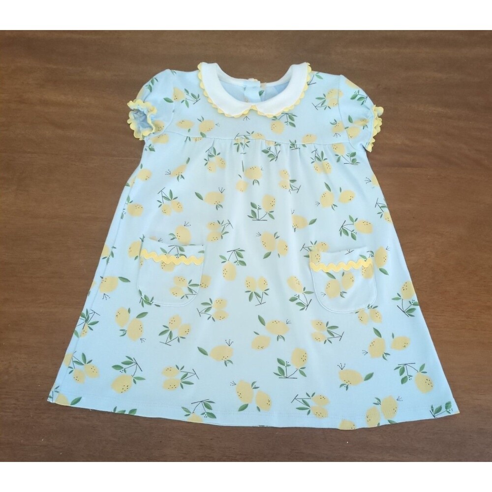 Bella Bliss Girls lemon dress Size 4 GUC